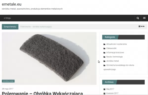 Nowe tematy na portalu - zapraszamy