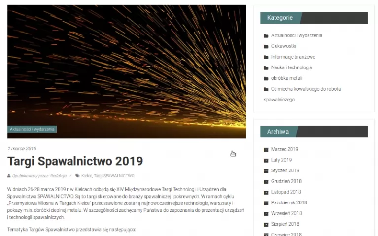 Targi Spawalnictwo 2019