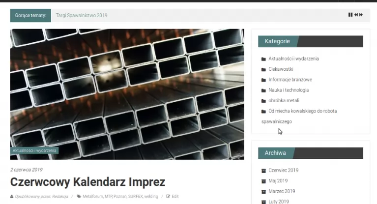 Kalendarium na naszym blogu