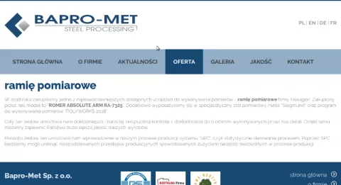 Nowe urządzenie - ramię pomiarowe