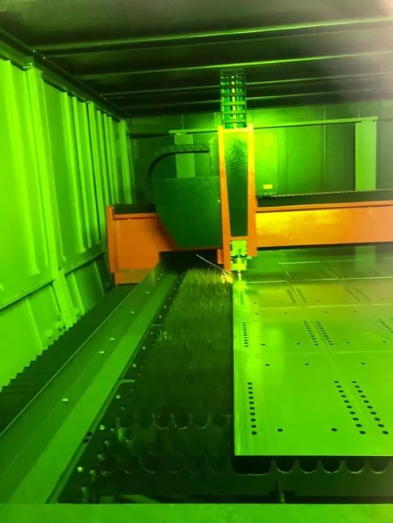 Laserschneiden in unserem werk