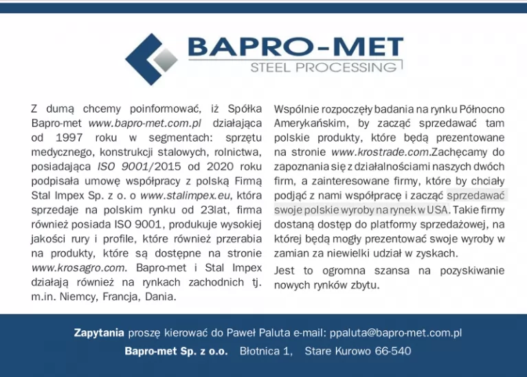 Promocja naszej firmy w Biznesie Lubuskim