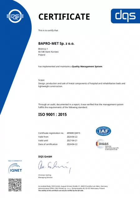 ISO-Zertifikat (EN)